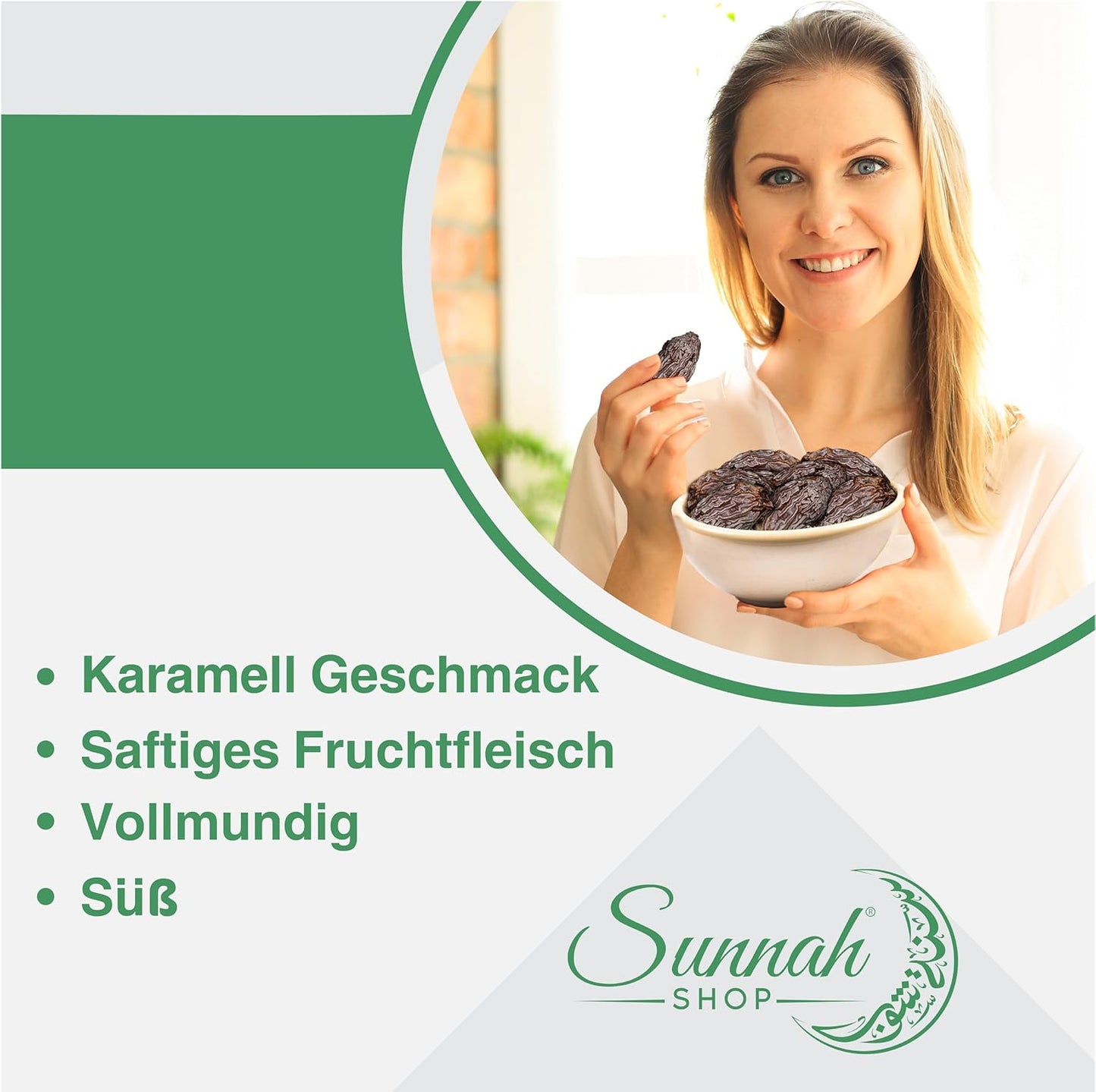 Sunnah Shop® Dátiles Jumbo Medjool, 300 g, de Palestina, dátiles premium, medjool, fechas reales de cosecha fresca, 100% dulzura natural sin azúcar añadida, fechas suaves, dulces veganos