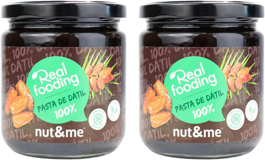 Pasta de dátil Realfooding 1 kg nut&me | 100% dátil | Endulzante natural | Sin azúcares añadidos | Sin aditivos | Sin gluten | Sin lactosa | Sin OGM | Halal