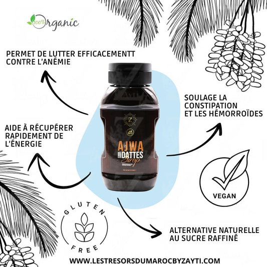 Sirope de Dátiles Ajwa de Medina | Zayti | 350gr, 100% natural